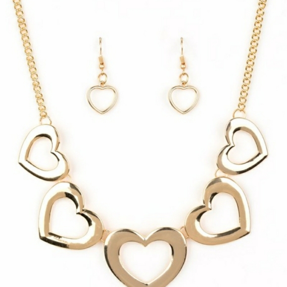 Hearty Hearts Gold Paparazzi Flash 